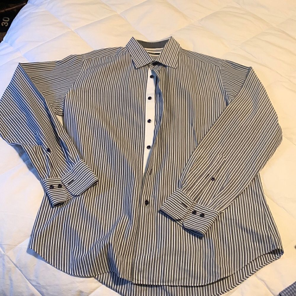 PAL ZILERI, Italian made dress shirt, size 42, 16 1/2 inch neck, great condition